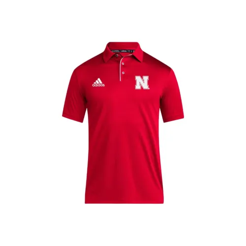 Adidas Nebraska Cornhuskers Поло Мужское Красное