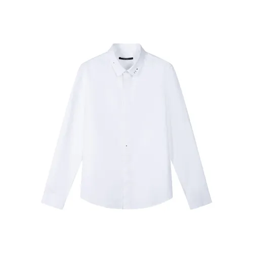 DAVID NAMAN Белые Мужские Рубашки