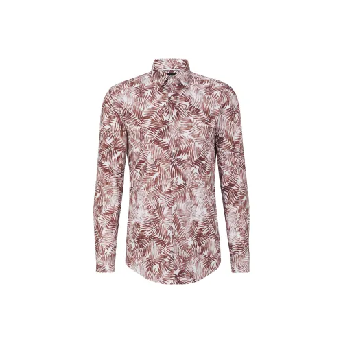 Hugo Boss SS23 Рубашка Мужская Темно-Красная