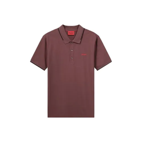 Hugo Boss SS23 Поло Мужское Темно-Кирпично-Красное