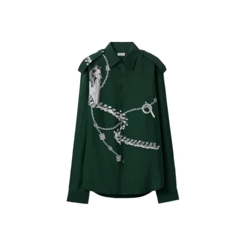 Burberry SS24 Рубашка Мужская Зеленая