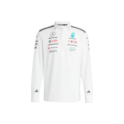 Adidas TEAM WHITE/BLACK Мужское Поло