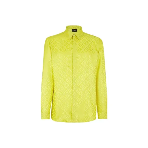 Fendi Зеленые Мужские Рубашки