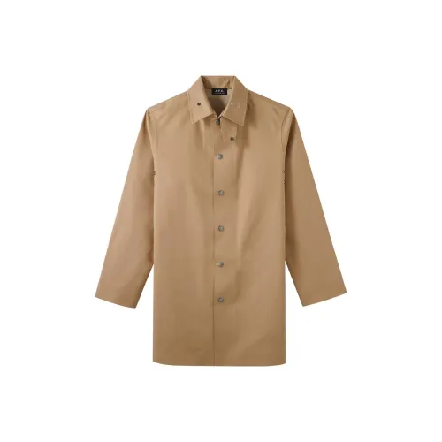 A.P.C Коричневый Мужской Рубашки