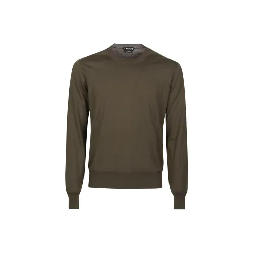 TOM FORD Армейский зеленый Мужские Свитшоты