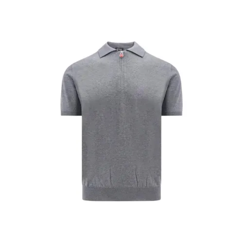 KITON Мужская поло серого цвета