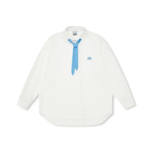 RASS Белая унисекс рубашка