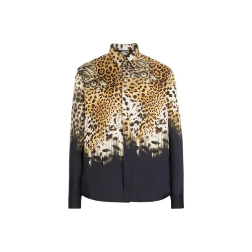 Roberto Cavalli SS24 Рубашка Мужская Черная