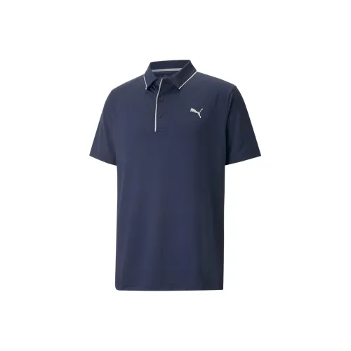 PUMA POLO DE GOLF Mattr Bridges Homme Поло Мужской Морской синий