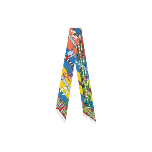 HERMES Twilly Шелковые Шарфы Женские Многоцветные