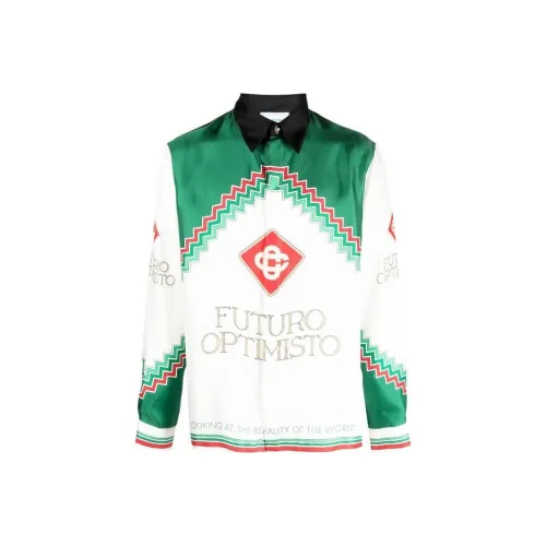 CASABLANCA Зеленые Мужские Рубашки