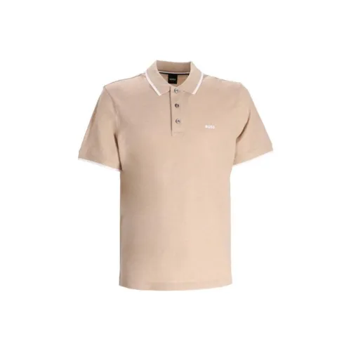 Hugo Boss Поло Мужское Светло-Янтарное