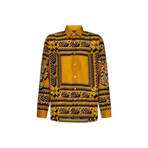 ETRO Желтые Мужские Рубашки