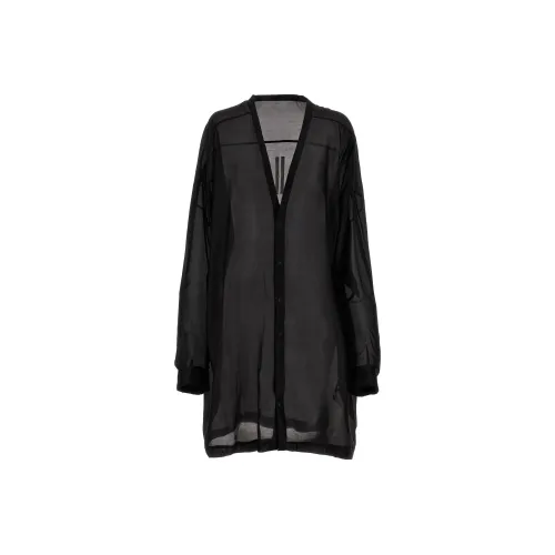 RICK OWENS Мужские Черные Рубашки