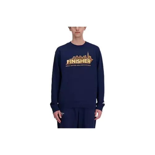 New Balance United Airlines NYC Half Finisher French Terry CREW SWEATSHIRT Мужской Морской синий