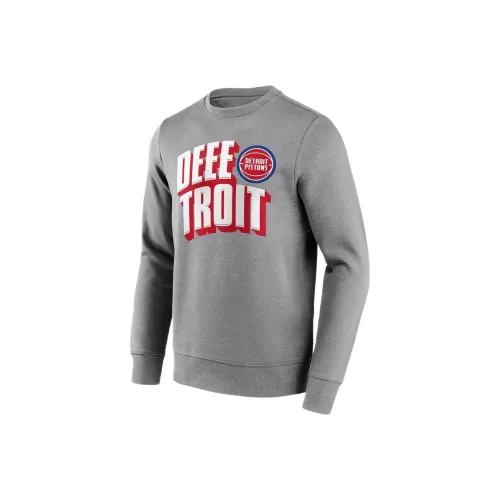 NBA x Fanatics Detroit Pistons Толстовка Мужская Серого цвета