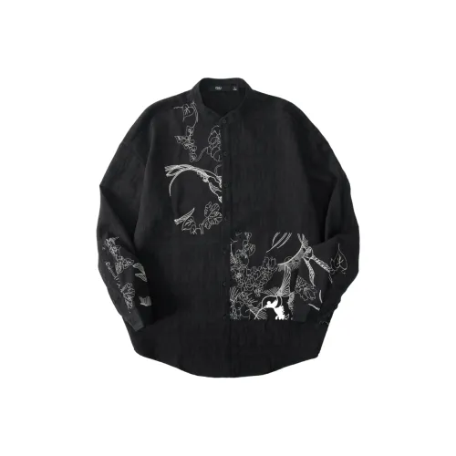 Pin Li Мужские Черные Рубашки