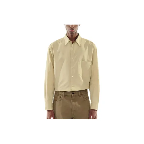 UNIQLO Хаки Мужские Рубашки