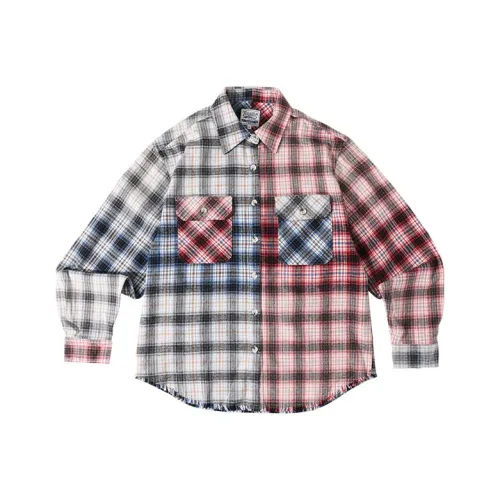 KORAKUBLUE Рубашка Унисекс Красная Белая Синяя