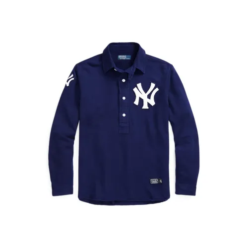 Polo Ralph Lauren x Yankees FW24 Мужское Поло Морской Синий