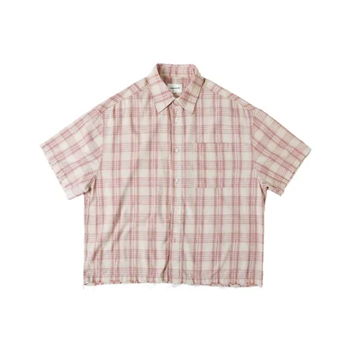 COUNTRY MOMENT Темно-красная клетчатая рубашка унисекс