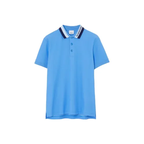 Burberry Поло Мужское Небесно-Синий