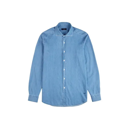 Fay Синий Мужская Рубашка