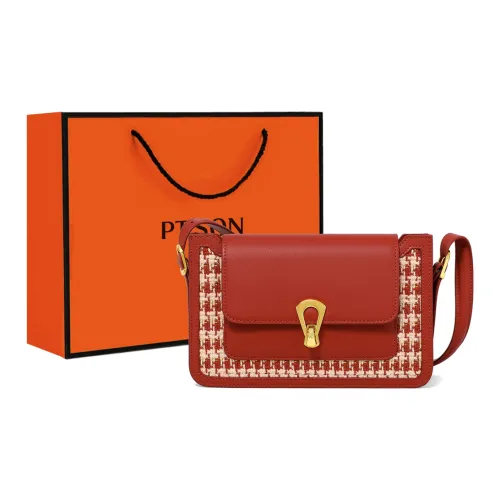 PT'SON Коровья кожа синтетическая кожа ткань маленькая квадратная сумка подмышечные сумки через плечо сумка через плечо