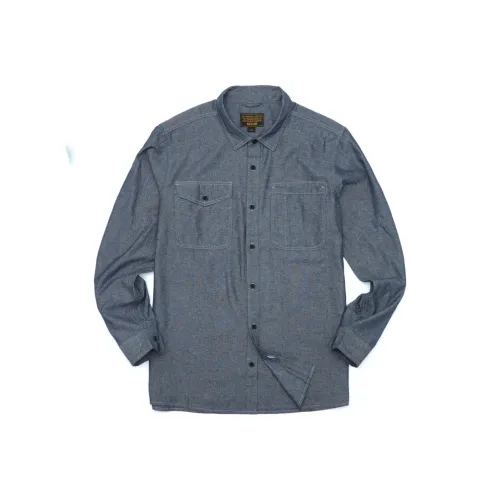 AKCLUB Vintage Collection Рубашка Мужская Джинсовая Синяя