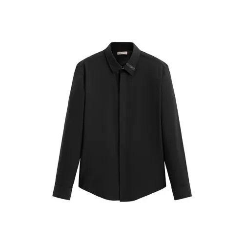 PEACEBIRD MEN Черный 1 Мужская Рубашка