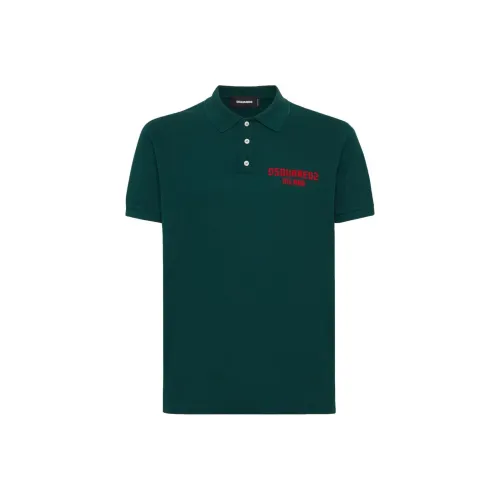 DSQUARED 2 Dark Green Мужская Поло