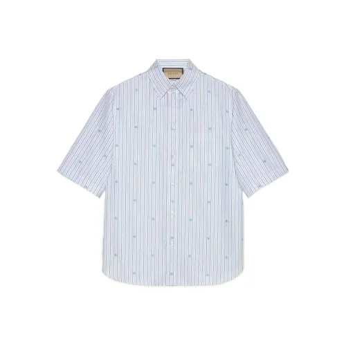 GUCCI Blue Men's Shirts GUCCI Синий Мужские Рубашки
