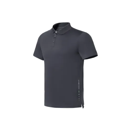 LINING Training Series Поверхность Серый Мужская Поло