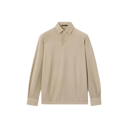 Loro Piana Бежевая Мужская Рубашка Поло