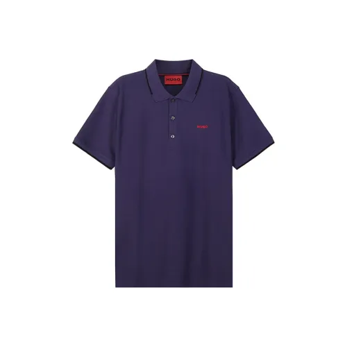 Hugo Boss Мужское Поло Фиолетового Цвета