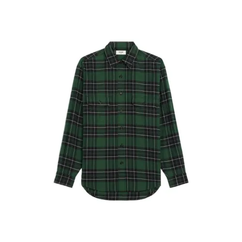 CELINE Зеленая Унисекс Рубашка