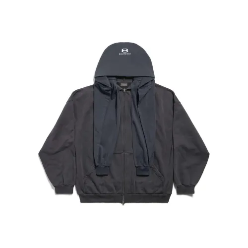 BALENCIAGA Темно-синий Унисекс Свитшоты
