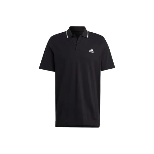 Adidas Мужское Поло Черное