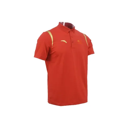 Anta Классическая Красная Мужская Поло