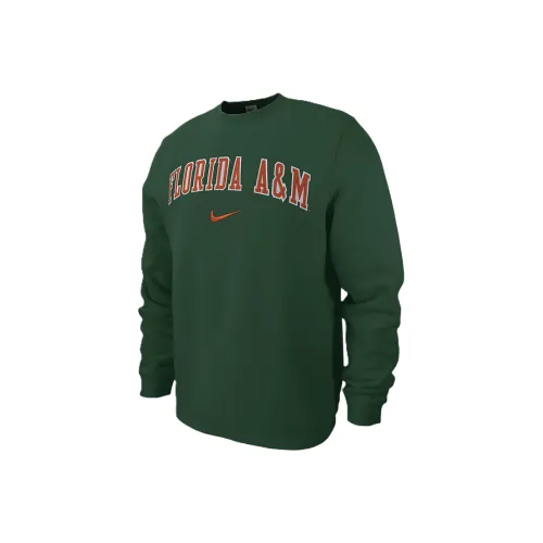 Nike College FAMU Club Флис Толстовка Мужская Каньон Зеленый