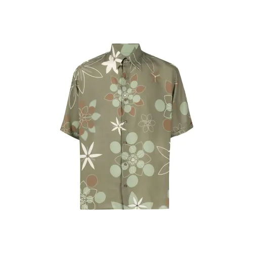 Fendi Зеленые Мужские Рубашки