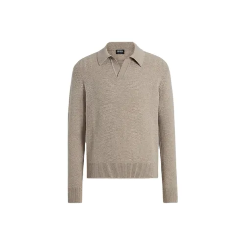 Ermenegildo Zegna Light Taupe Мужская Поло