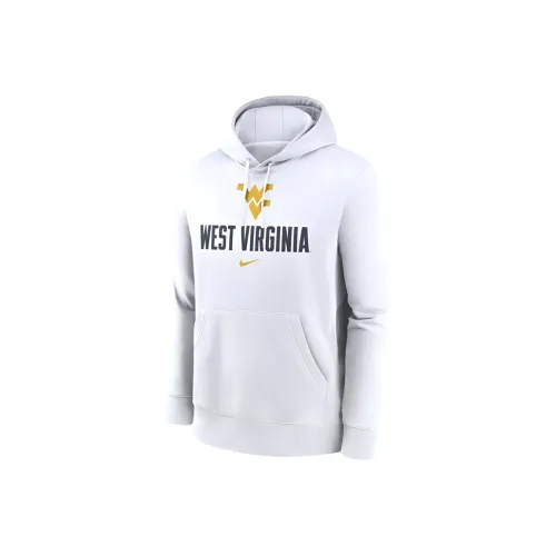Nike College West Virginia Mountaineers Primetime Club Campus Sweatshirt Men's White