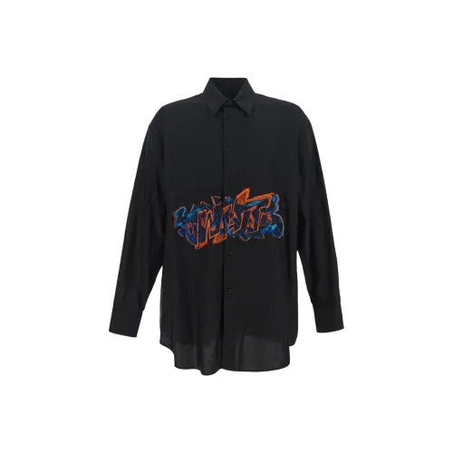 Off Белый Черный Мужские Рубашки