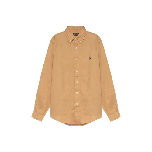 Polo Ralph Lauren Хаки Мужские Рубашки