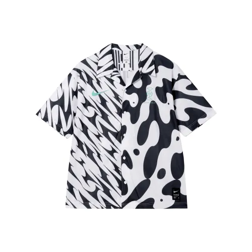 Nike Dri Fit Черный/Белый Мужские Рубашки