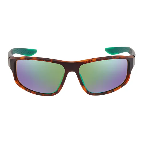 Nike Пластик Прямоугольный Солнцезащитные очки Мужской Черепаховый