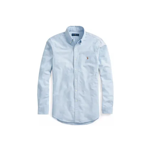 Ralph Lauren Blue Men's Shirts Ральф Лорен Синие Мужские Рубашки