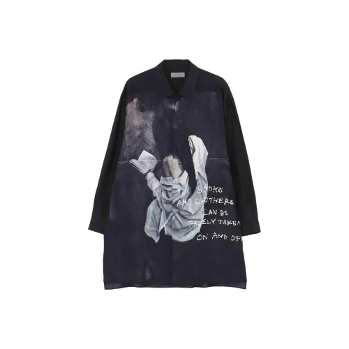 Yohji Yamamoto Рубашка Унисекс Черная