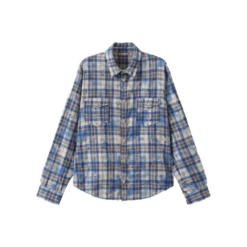 MAISON VINSON Рубашка Унисекс Blue